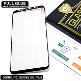Захисне скло Full Glue Samsung Galaxy S8+ (Black) - 5D Повна поклейка, фото 3
