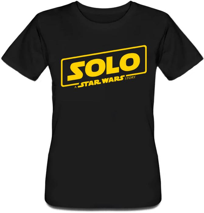Женская футболка Solo: A Star Wars Story - Logo Yellow - фото 1 - id-p714495394