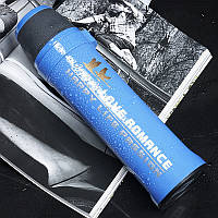Термос спорт бутылка Love Romance Sport с чашкой и карабином 500 мл синий