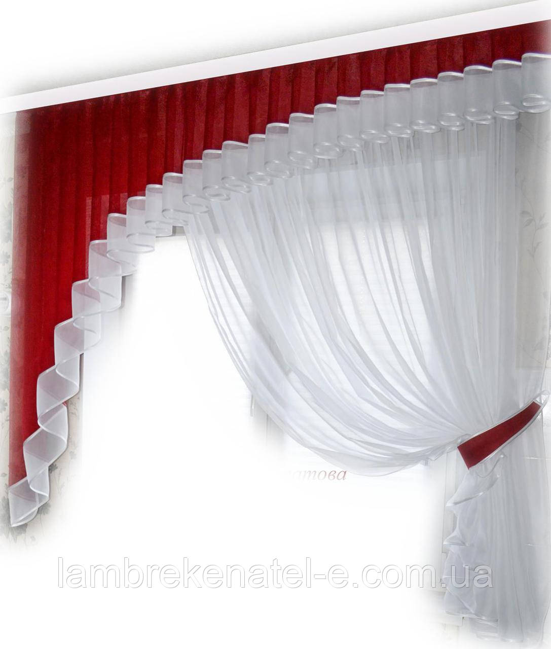 Ламбрекен Рив'єра з фіранкою, фото 1