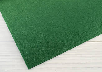 Китайський жорсткий фетр 1,2 мм (100х110 см) - №14 Темно-зелений