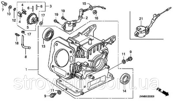 Руководство по мелкому ремонту двигателей Honda GX120, GX160, GX200, GX240, GX270, GX340, GX390, GX610-690