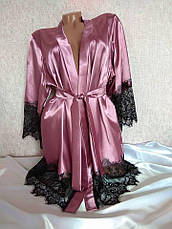 Модний жіночий халат із мереживом Фрез, фото 3