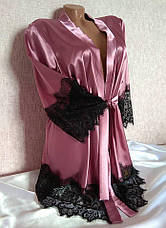Модний жіночий халат із мереживом Фрез, фото 2