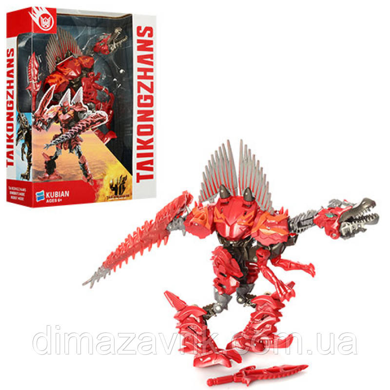 Трансформер F507 робот + динозавр, 17 см, у коробці 20-25,5-7,5 см, фото 1