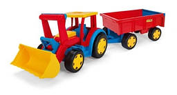 Дитячий трактор з лопатою та причепом із серії Gigant Wader (66300)