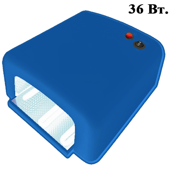 UV Лампа для Ногтей 36 W для Полимеризации Гелей, Гель-Лаков и Акрила, Цвет Синий - фото 1 - id-p305646176