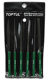 Набір надфилей L160мм 6ед. Toptul GNBA0601