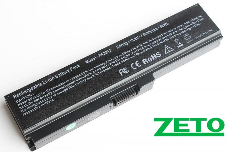 Акумулятор Toshiba Satellite A660, C650, L310, L515, L630, U400, U500, PA3634 (10,8 V 5200mAh чорна)