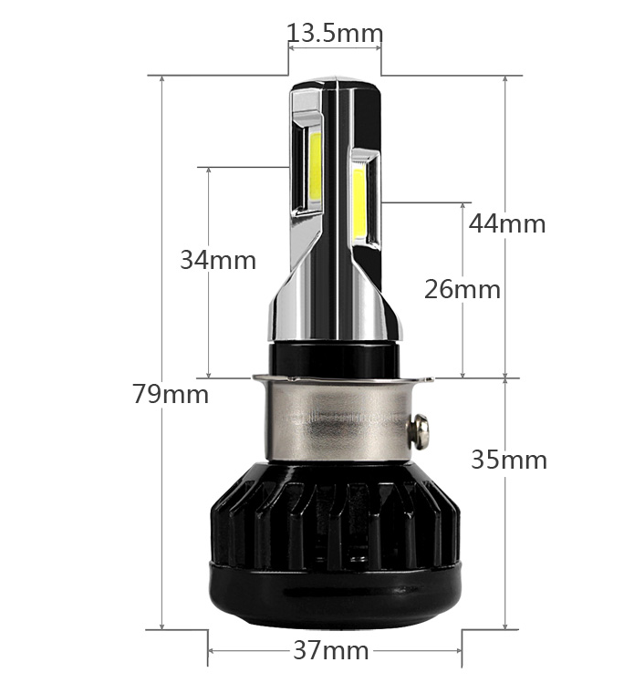 LED лампа фары для мотоцикла. Мотоциклетная LED лампа головного света. LED мотолампа - фото 2 - id-p714822264