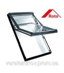 Roto Designo R8 WDF R89G H WD (дерево) мансардные окна с двумя осями поворота - фото 3 - id-p715699643