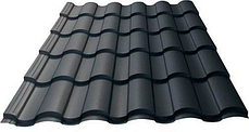 Металочерепиця Тревізо 0,45 мм / RAL 7024, фото 2