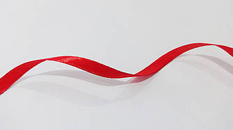 Стрічка атласна 0.6 см червона (No26)