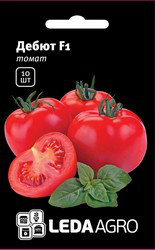 Насіння томату Дебют F1, 10 шт., низькорослого, ТМ "ЛедаАгро"