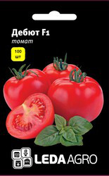 Насіння томату Дебют F1, 100 шт., низькорослого, ТМ "ЛедаАгро"