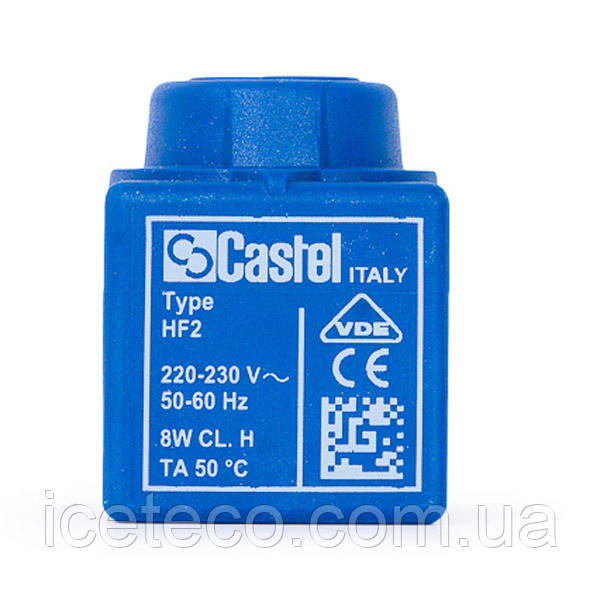 Котушка до соленоїдних вентилів Castel (220V  50-60Hz, 8W)  9300/RA6 HF2, фото 1