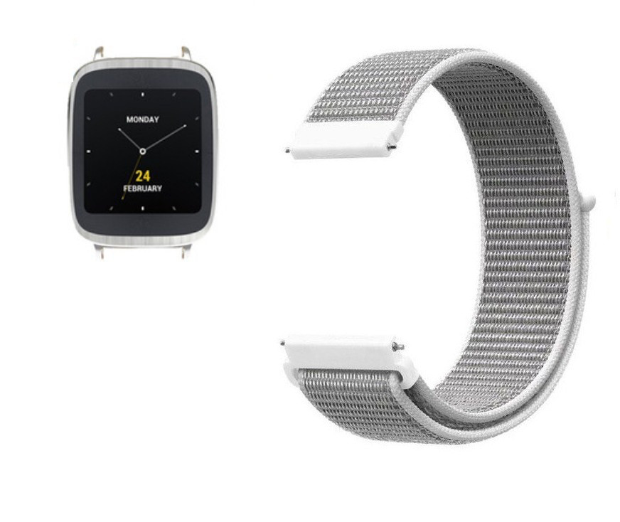 Нейлоновий ремінець для годинника Asus ZenWatch 2 (WI501Q) - White