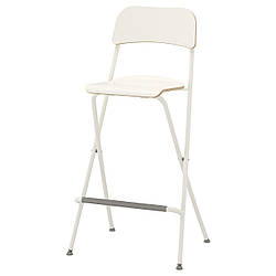 Стілець барний, складаний, білий, 74 см, 904.048.79, ІКЕА, IKEA, FRANKLIN