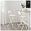 Стілець барний, складаний, білий, 74 см, 904.048.79, ІКЕА, IKEA, FRANKLIN, фото 3