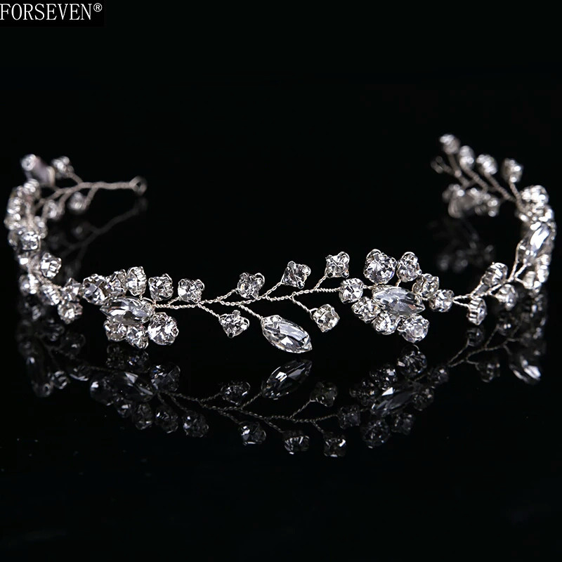 Гілочка для волосся з дроту та страз, фото 1