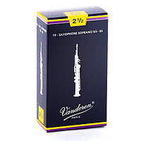 Трости Vandoren SR2025 Traditional Soprano Sax #2.5 (10 шт.)