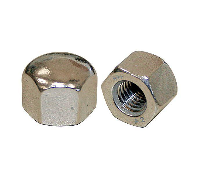 Гайка колпачковая М18 DIN 917 (ГОСТ 11860-85) низька глуха з нержавійки