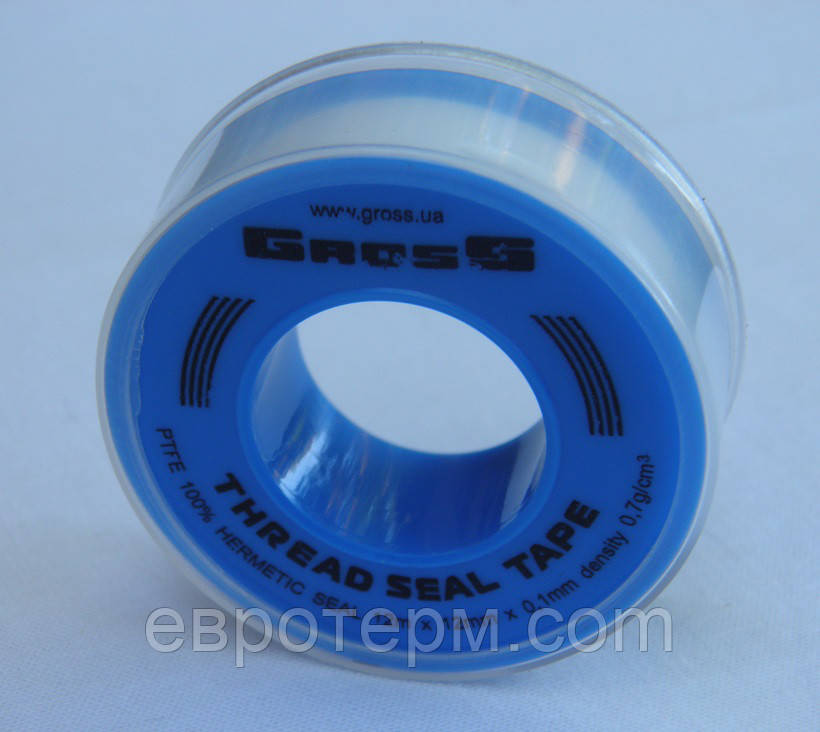 Фум стрічка для води (біла) 12м х 12мм х 0,1 мм, фото 1