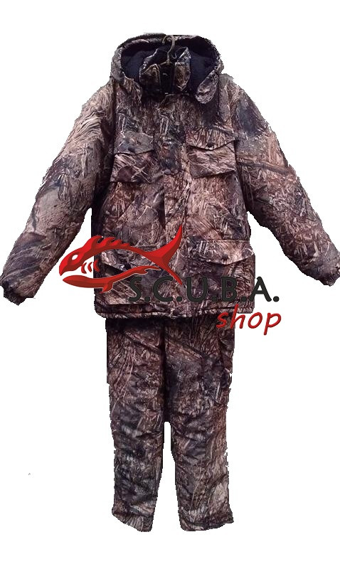 Зимовий теплий костюм для полювання та риболовлі "Золота нива" утеплений на флісі (Алова)