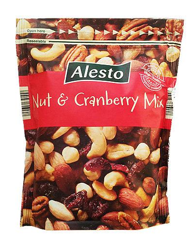 Alesto Nut&Cranberry Mix кеш'ю, пекан, мигдаль та журавлина, 200 г.