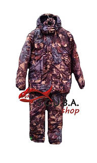 Зимовий костюм для полювання та риболовлі "Осіння хвоя" утеплений на флісі (Алова)