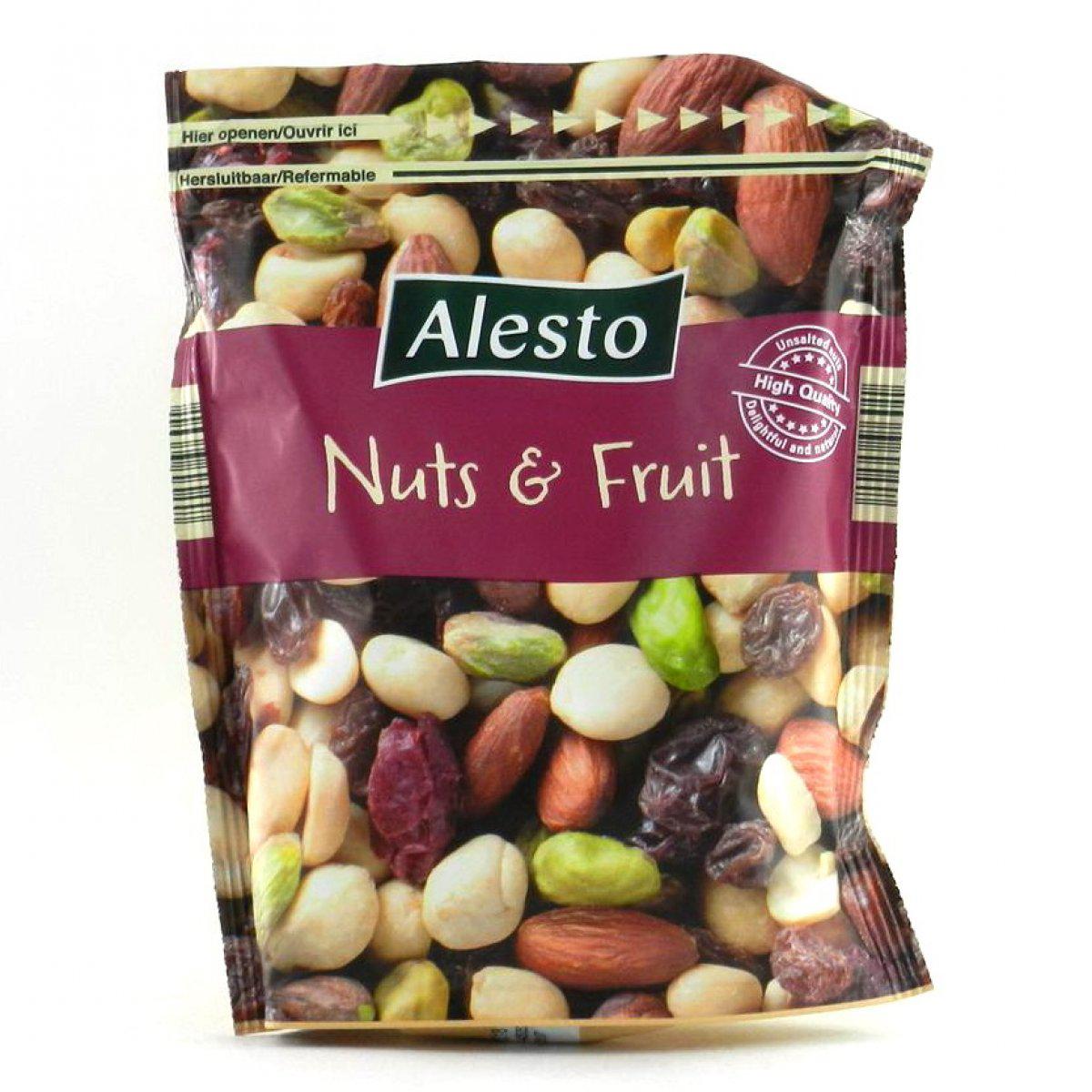 Alesto Nuts&Fruit мікс горіхів, журавлини та родзинок, 200 г.