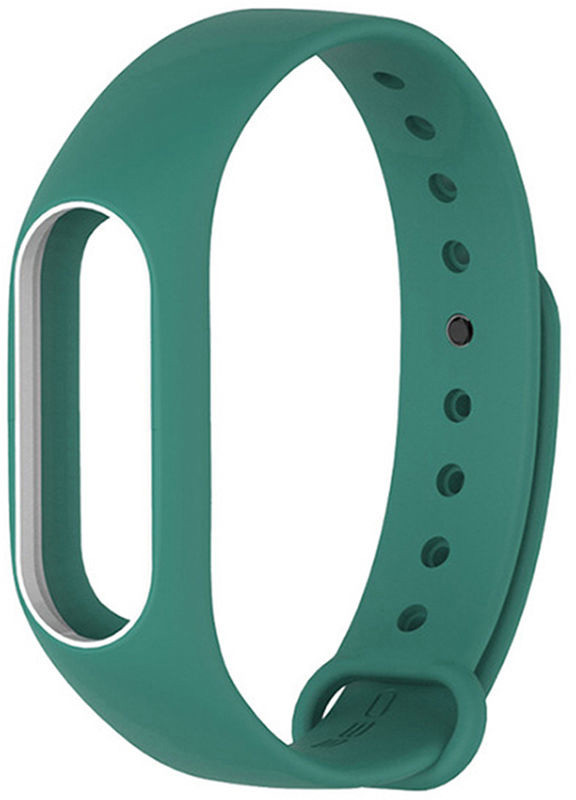 Ремінець Xiaomi Mi Band 2 MiJobs силіконовий з рамкою Зелений / Білий 1088P