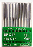 Голки для промислових швейних машин "Тріумф" DPх17 No100/16 (пач.10шт)
