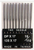Голки для промислових швейних машин "Тріумф" DPх17 No110/18 (уп.10шт)