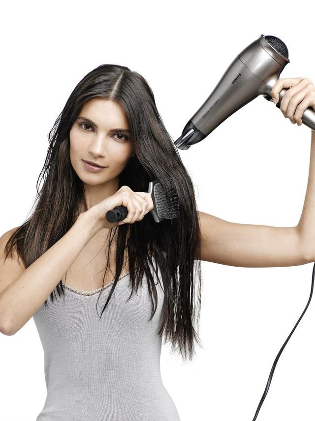 як робити укладку волосся феном фото