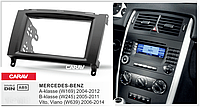 2-DIN переходная рамка MERCEDES-BENZ A-klasse 2004-2012, В-klasse 2005-2011, Vito 2006+, Viano 2006