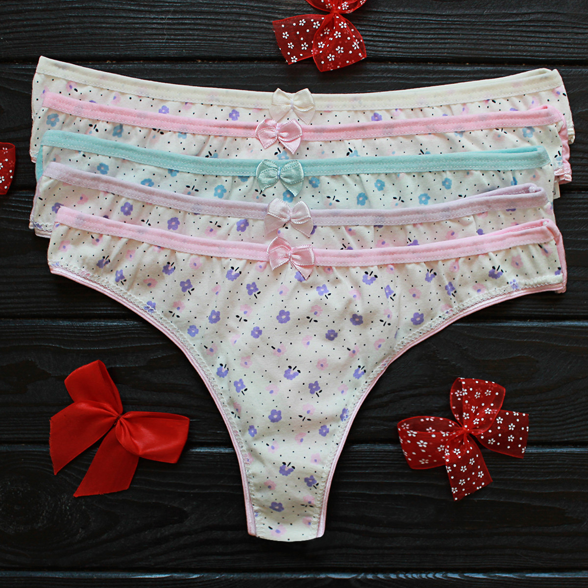 Труси жіночі стринги Nicoletta Туреччина XL | 5 шт.
