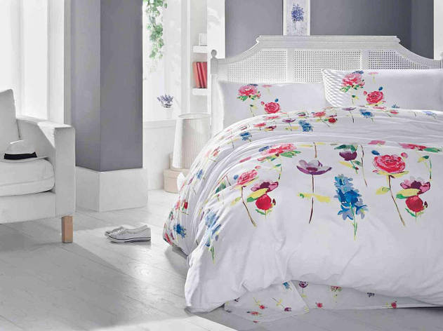 Постільна білизна Cotton Box MODE LINE SPRING FUSYA полуторний, фото 1