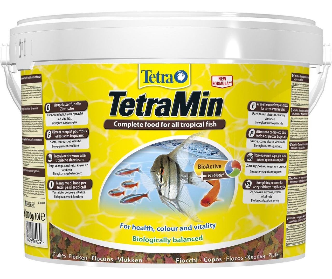 Корм для всіх видів риб TetraMin 10 л пластівці