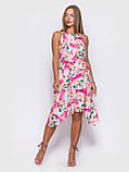 Вільний жіночий рожевий сарафан для пляжу a.play M 46, фото 3