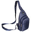 Чоловіча текстильна сумка 6070-3Blue синя, фото 4