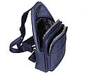 Чоловіча текстильна сумка 6070-3Blue синя, фото 8