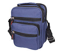 Мужская текстильная сумка DHS-22Blue синяя