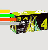 Иглы инсулиновые Wellion Medfine 4мм, 32G - Веллион Медфайн 4мм