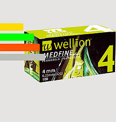 Голки інсулінові Wellion Medfine 4мм, 32G - Веллион Медфайн 4мм