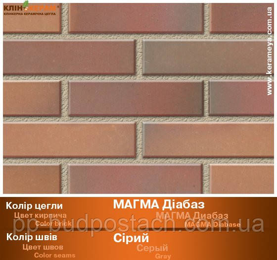 Варианты кладки на цветных швах-Klinkeram_magma-diabase