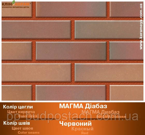 Варианты кладки на цветных швах-Klinkeram_magma-diabase