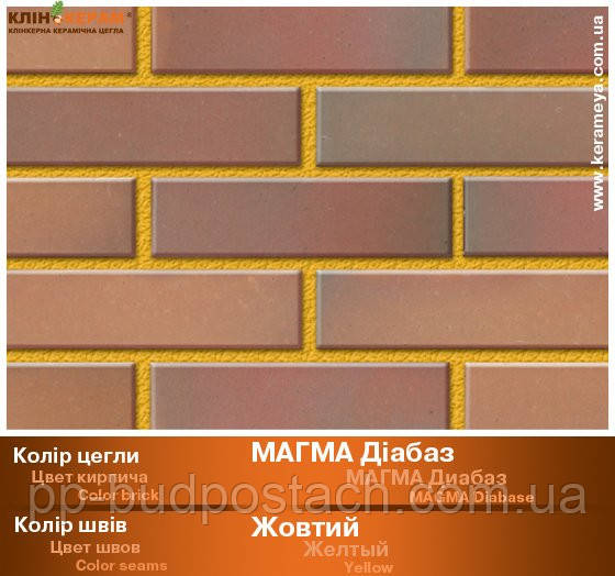 Варианты кладки на цветных швах-Klinkeram_magma-diabase