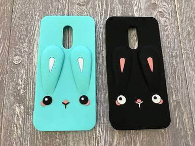 Гумовий 3D чохол Rabbit для Xiaomi Redmi 5 Plus (2 кольори)