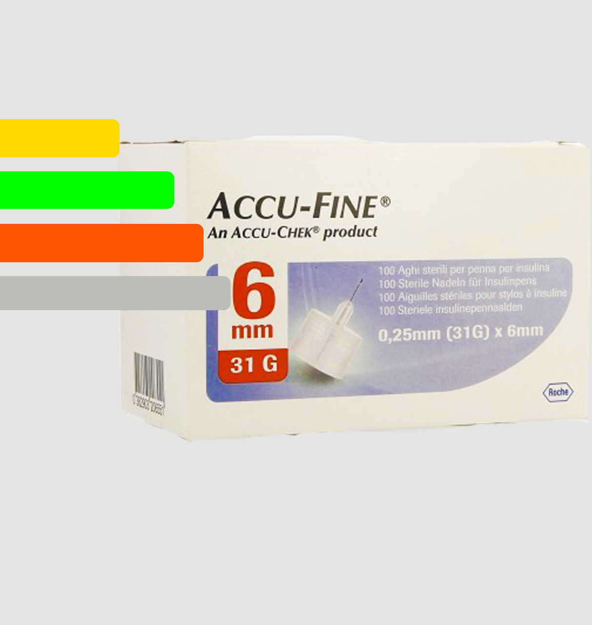 Голки інсулінові Accu - Fine 6mm, 31G
